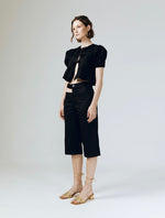 Load image into Gallery viewer, Irina Cutout Shorts in Black