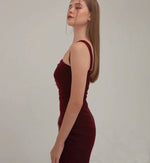 Load image into Gallery viewer, Padded 2-Way Tulle Gathered Mini Dress in Black- M