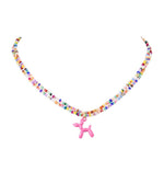 Load image into Gallery viewer, Poodle Pendant Double Beaded Necklace