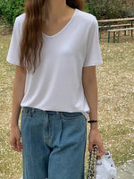 Load image into Gallery viewer, Korean Classic Tee in Blue- F