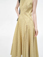 Load image into Gallery viewer, Floral Flare Pocket Maxi Dress in Yellow