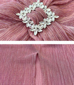 Load image into Gallery viewer, Textured Blouson Sleeve Midi Dress in Pink