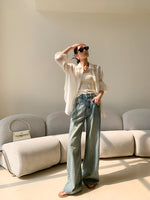 Load image into Gallery viewer, Tencel Shirt + Shorts Set in Beige