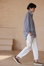 Load image into Gallery viewer, Criss Cross Jeans in White