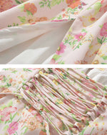 Load image into Gallery viewer, Mila Sweetheart Floral Slit Dress in Pink