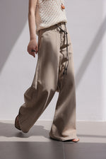 Load image into Gallery viewer, Tencel Blend Wide Flare Leg Jeans in Khaki