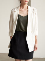 Load image into Gallery viewer, Classic V Neck Silky Camisole in Olive