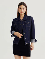 Load image into Gallery viewer, Classic Denim Jacket in Navy