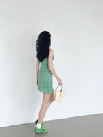 Load image into Gallery viewer, Floral Cami Mini Dress in Green