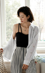 Load image into Gallery viewer, Padded Double Strap Cami Top in Black