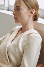 Load image into Gallery viewer, Korean Nova Tailored Dress in Cream