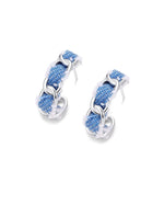 Load image into Gallery viewer, Denim Link Chain Earrings