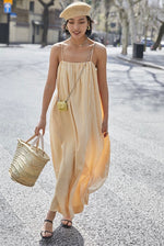 Load image into Gallery viewer, Striped Cami Maxi Dress in Yellow