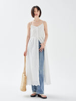 Load image into Gallery viewer, Floral Eyelet Midi Dress in White