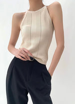 Load image into Gallery viewer, Laser Cut Tank Top in Beige