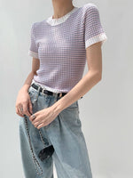 Load image into Gallery viewer, Textured Knit Top in Purple