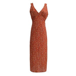 Load image into Gallery viewer, Mia Floral Empire Dress in Red