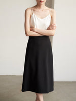 Load image into Gallery viewer, Classic V Neck Silky Camisole in White