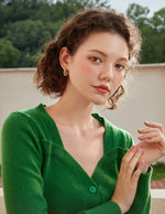 Load image into Gallery viewer, Multi Coloured Wide Hoop Earrings