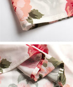 Load image into Gallery viewer, Olivia Floral Tie Strap Dress in White/Red