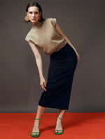 Load image into Gallery viewer, Giselle Knitted Top in Taupe