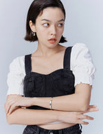 Load image into Gallery viewer, Asymmetric Hoop + Cuff Drape Earrings