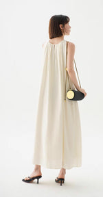 Load image into Gallery viewer, 2-Way Tank Tie Maxi Dress in Cream