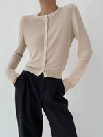 Load image into Gallery viewer, Classic Cardigan in Beige