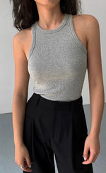 Load image into Gallery viewer, Classic Round Tank Top in Grey