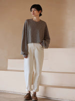 Load image into Gallery viewer, Criss Cross Jeans in White