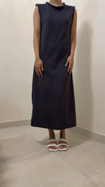 Load image into Gallery viewer, Korean Sleeveless Maxi Dress in Grey- F