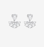Load image into Gallery viewer, Diamante Tear Drop Cluster Earrings