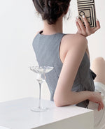 Load image into Gallery viewer, Bow Tie Sleeveless Top in Black