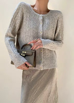 Load image into Gallery viewer, Light Woolly Cardigan in Griege