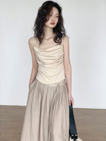 Load image into Gallery viewer, Shirring Cami Top in Beige
