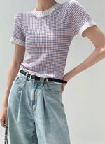 Load image into Gallery viewer, Textured Knit Top in Purple