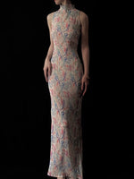 Load image into Gallery viewer, Floral Stretch Maxi Dress in Multi