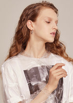 Load image into Gallery viewer, Textured C Loop Earrings