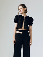 Load image into Gallery viewer, Irina Cutout Shorts in Black