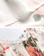 Load image into Gallery viewer, Olivia Floral Tie Strap Dress in White/Red