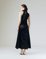 Load image into Gallery viewer, Amelia Ruffle Dress in Black