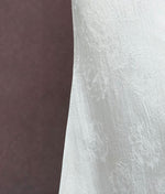 Load image into Gallery viewer, Textured Drape Detachable Drop Back Bead Gown in White
