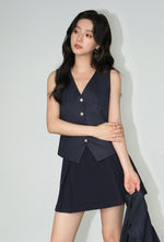 Load image into Gallery viewer, Tailored Vest + Blazer in Navy