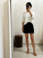 Load image into Gallery viewer, 엘라 Korean Boheme Linen Shorts in Black