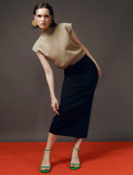 Load image into Gallery viewer, Sleek Maxi Skirt in Black