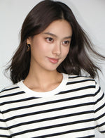 Load image into Gallery viewer, Classic Striped Tee in White/Black