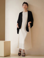 Load image into Gallery viewer, Light Knit Poncho Cardigan in Black