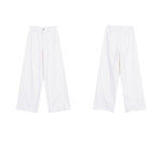 Load image into Gallery viewer, Cotton Wide Leg Jeans in White