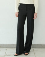 Load image into Gallery viewer, Korean Tilda Tailored Stretch Trousers in Black