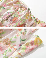 Load image into Gallery viewer, Mila Sweetheart Floral Slit Dress in Pink